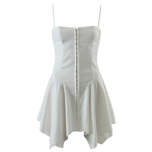 Sold Out ♡ Babydoll Corset Dress x White - Picture 4 of 4